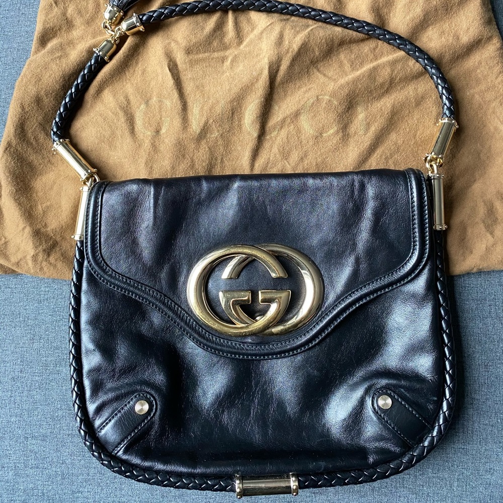 Gucci Brit tassel hobo bag